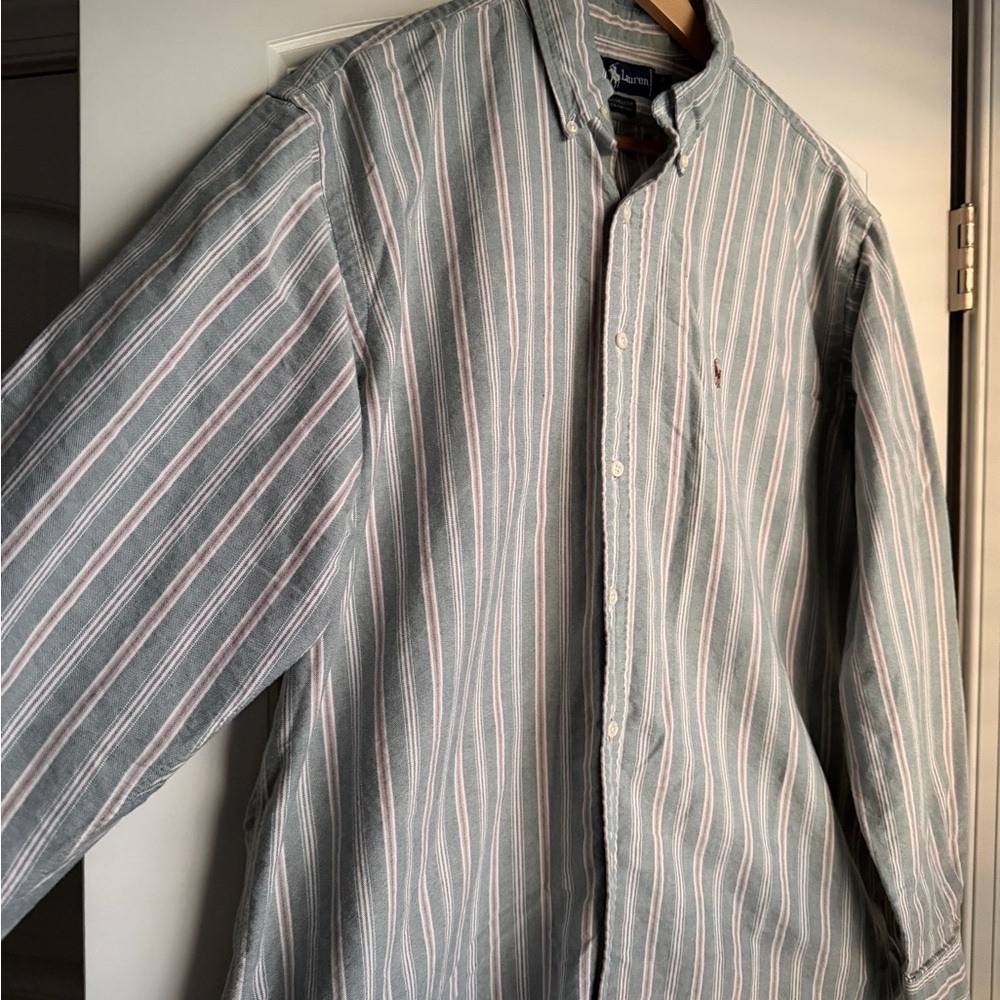 Ralph Lauren Men's Striped Button-Down Shirt - Picture 2 of 4